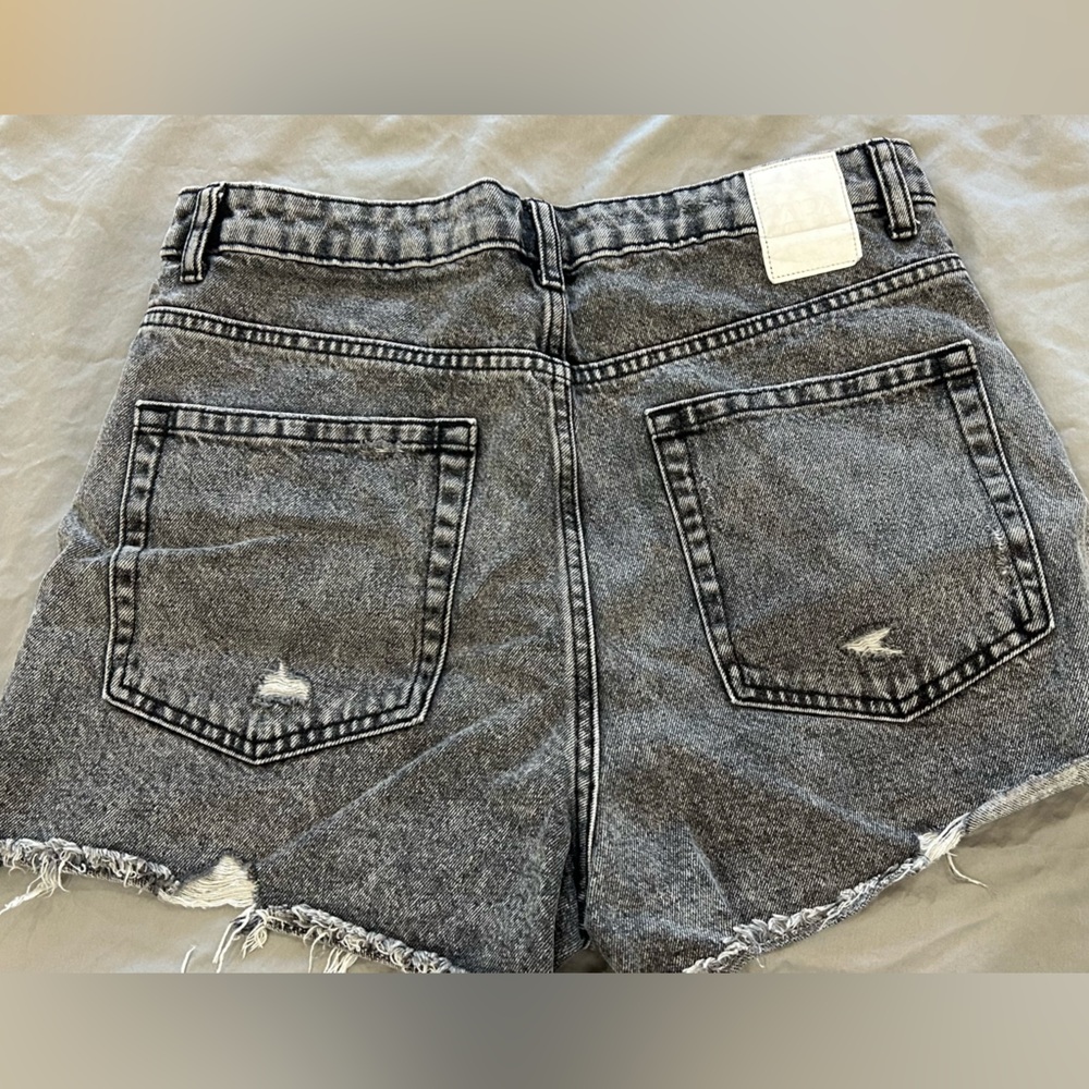 Zara Black Denim Shorts